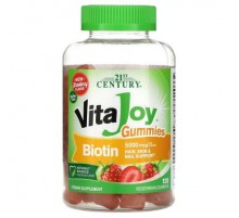21st Century, VitaJoy Biotin Gummies, Strawberry Flavor, 120 Vegetarian Gummies (2,500 mcg per Gummy)