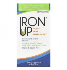 A.C. Grace Company, Iron Up, Liquid Iron Supplement, Grape, 2 fl oz (60 ml)