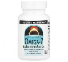 Source Naturals, Omega-7, Sea Buckthorn Fruit Oil, 60 Vegan Softgels