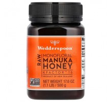 Wedderspoon, Raw Monofloral Manuka Honey, KFactor 16, 1.1 lb (500 g)