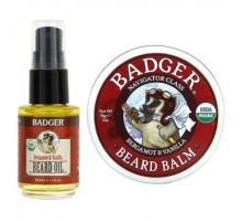 Badger, Beard Grooming Kit, Bergamot & Vanilla, 2 Piece Kit
