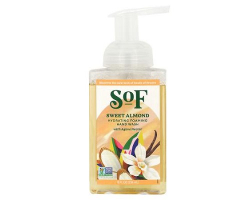 SoF, Hydrating Foaming Hand Wash, Sweet Almond, 8 fl oz (236 ml) SoF, Hydrating Foaming Hand Wash, Sweet Almond, 8 fl oz (236 ml)