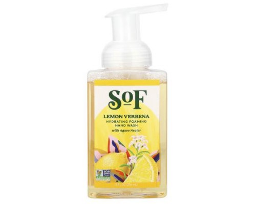 SoF, Hydrating Foaming Hand Wash with Agave Nectar, Lemon Verbena, 8 fl oz (236 ml)