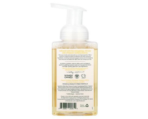 SoF, Hydrating Foaming Hand Wash with Agave Nectar, Lemon Verbena, 8 fl oz (236 ml)