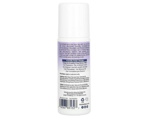 Kiss My Face, Liquid Rock, Roll-On Deodorant, Lavender, 3 fl oz (88 ml) Kiss My Face, Liquid Rock, Roll-On Deodorant, Lavender, 3 fl oz (88 ml)