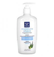 Kiss My Face, 4 in 1 Moisture Shave, Fragrance Free, 11 fl oz (325 ml)