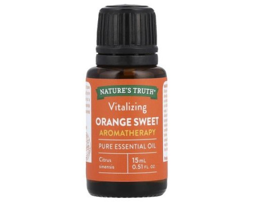 Nature's Truth, Pure Essential Oil, Vitalizing Orange Sweet, 0.51 fl oz (15 ml)
