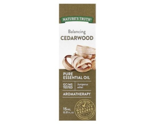 Nature's Truth, Pure Essential Oil, Balancing Cedarwood, 0.51 fl oz (15 ml) Nature's Truth, Pure Essential Oil, Balancing Cedarwood, 0.51 fl oz (15 ml)