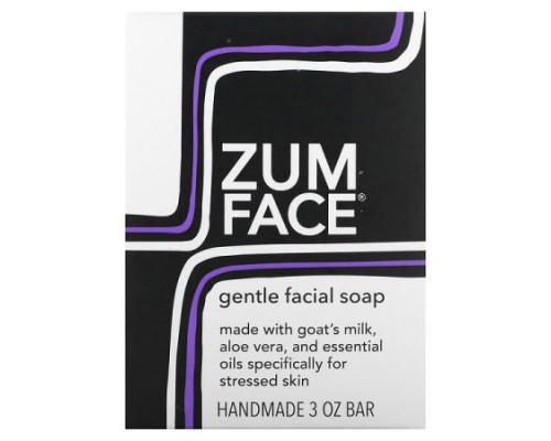 ZUM, Zum Face, Gentle Facial Bar Soap, 3 oz (Discontinued Item)