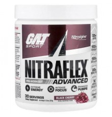 GAT, Sport, NITRAFLEX® Advanced, Pre-Workout, Black Cherry, 10.5 oz (297 g)