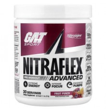 GAT, Sport, NITRAFLEX® Advanced, Pre-Workout, Fruit Punch, 11.1 oz (315 g)