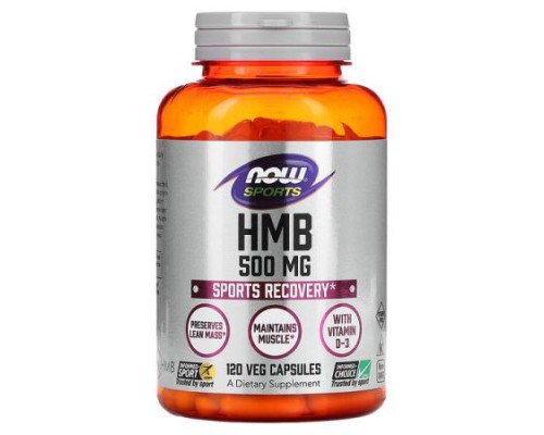 NOW Foods, Sports, HMB, 500 mg, 120 Veg Capsules NOW Foods, Sports, HMB, 500 mg, 120 Veg Capsules