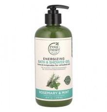 Petal Fresh, Energizing Bath & Shower Gel, Rosemary & Mint, 16 fl oz (475 ml)