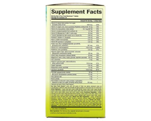 Natural Factors, Whole Earth & Sea, Bone Structure Multivitamin & Mineral, Calcium & Magnesium, 60 Tablets