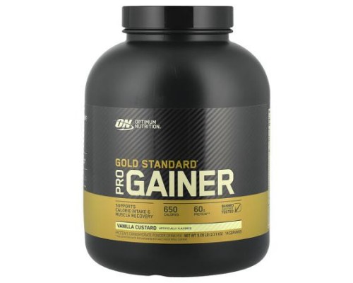 Optimum Nutrition, Gold Standard® Pro Gainer, Vanilla Custard, 5.09 lb (2.31 kg)
