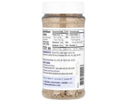 Peanut Butter & Co., Peanut Powder, Cocoa , 6.5 oz (184 g) Peanut Butter & Co., Peanut Powder, Cocoa , 6.5 oz (184 g)