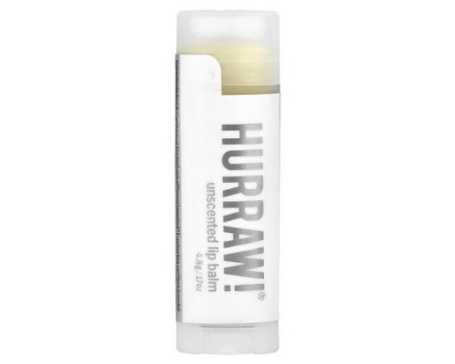 Hurraw! Balm, Lip Balm, Unscented, 0.17 oz (4.8 g)