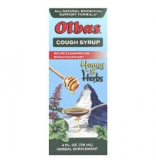 Olbas, Cough Syrup, Honey & Herbs, 4 fl oz (118 ml)