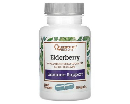 Quantum Health, Elderberry, 60 Capsules (200 mg per Capsule)