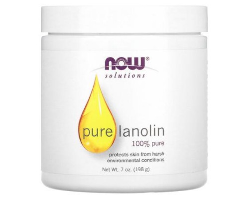 NOW Foods, Solutions, Pure Lanolin, 7 oz (198 g)