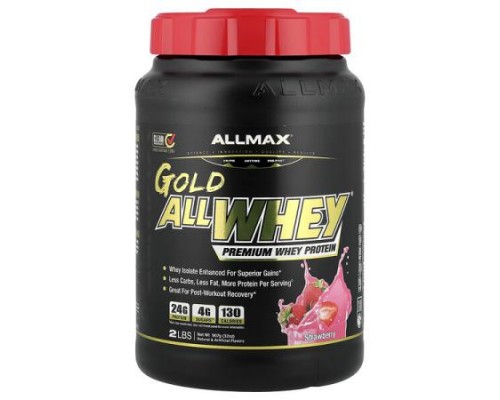 ALLMAX, Gold AllWhey®, Premium Whey Protein, Strawberry, 2 lbs (907 g)