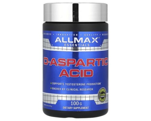 ALLMAX, D-Aspartic Acid, 3.53 oz (100 g) ALLMAX, D-Aspartic Acid, 3.53 oz (100 g)