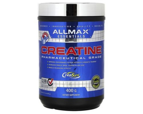 ALLMAX, Creatine, Pharmaceutical Grade, Unflavored, 14.11 oz (400 g) ALLMAX, Creatine, Pharmaceutical Grade, Unflavored, 14.11 oz (400 g)