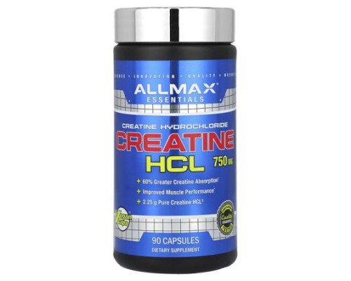 ALLMAX, Creatine HCL, 750 mg, 90 Capsules ALLMAX, Creatine HCL, 750 mg, 90 Capsules