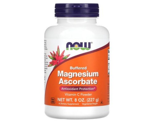 NOW Foods, Buffered Magnesium Ascorbate, Vitamin C Powder, 8 oz (227 g)