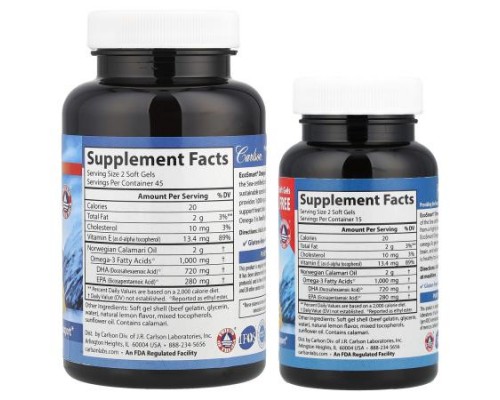 Carlson, Wild Norwegian, EcoSmart® Omega-3, Natural Lemon, 120 Soft Gels Carlson, Wild Norwegian, EcoSmart® Omega-3, Natural Lemon, 120 Soft Gels