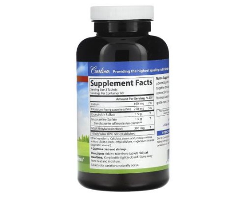 Carlson, Nutra-Support Joint, 180 Tablets