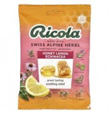 Ricola, Oral Anesthetic, Honey Lemon Echinacea , 19 Wrapped Drops