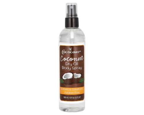 Cococare, Coconut Dry Oil Body Spray, 6 fl oz (180 ml) Cococare, Coconut Dry Oil Body Spray, 6 fl oz (180 ml)
