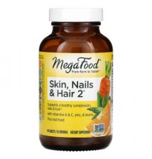MegaFood, Skin, Nails & Hair 2, 90 Tablets