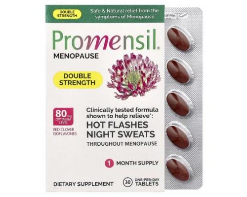 Promensil, Menopause, Double Strength, 30 Tablets