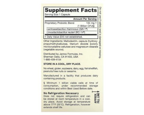 Jarrow Formulas, Vegan Fem Dophilus, 1 Billion CFU , 60 Veggie Capsules