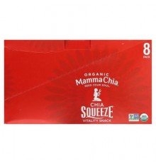Mamma Chia, Organic Chia Squeeze, Vitality Snack, Cherry Love, 8 Squeezes, 3.5 oz (99 g) Each