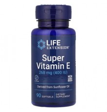 Life Extension, Super Vitamin E, 268 mg (400 IU), 90 Softgels