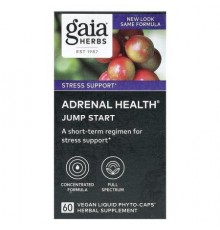 Gaia Herbs, Adrenal Health®, Jump Start, 60 Vegan Liquid Phyto-Caps