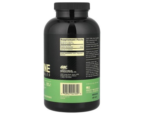Optimum Nutrition, Micronized Creatine Capsules, 200 Capsules (1.25 g per Capsule ) Optimum Nutrition, Micronized Creatine Capsules, 200 Capsules (1.25 g per Capsule )