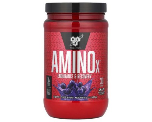 BSN, AminoX®, Endurance & Recovery, Grape, 15.3 oz (435 g) BSN, AminoX®, Endurance & Recovery, Grape, 15.3 oz (435 g)