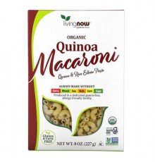 NOW Foods, Organic Quinoa Macaroni, Gluten Free, 8 oz (227 g)