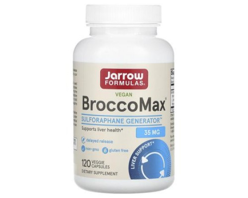 Jarrow Formulas, Vegan BroccoMax, 120 Veggie Capsules (17.5 mg per Capsule)