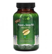 Irwin Naturals, Power to Sleep PM, Melatonin-Free, 50 Liquid Soft-Gels