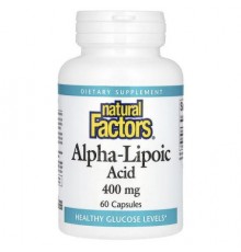 Natural Factors, Alpha-Lipoic Acid, 400 mg, 60 Capsules