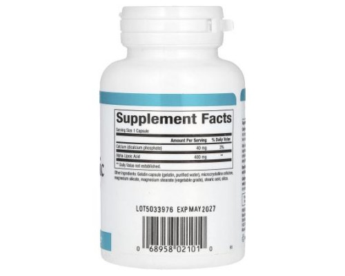 Natural Factors, Alpha-Lipoic Acid, 400 mg, 60 Capsules