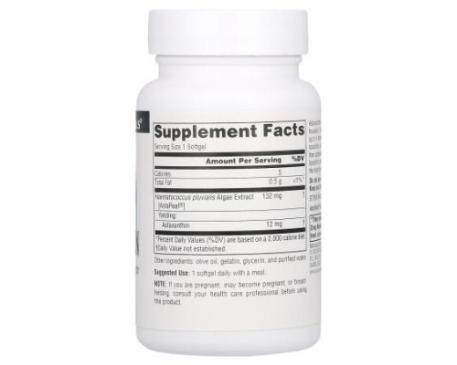 Source Naturals, Astaxanthin, 60 Softgels