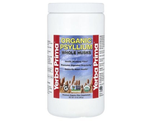 Yerba Prima, Organic Psyllium Whole Husks, 12 oz (340 g) Yerba Prima, Organic Psyllium Whole Husks, 12 oz (340 g)