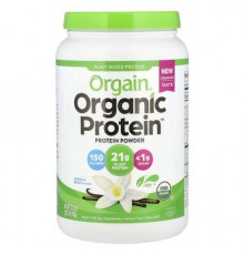 Orgain, Organic Protein™ Powder, Plant Based, Vanilla Bean, 2.03 lb (920 g)