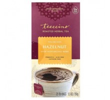 Teeccino, Roasted Herbal Tea, Hazelnut, Caffeine Free, 25 Tea Bags, 5.3 oz (150 g)